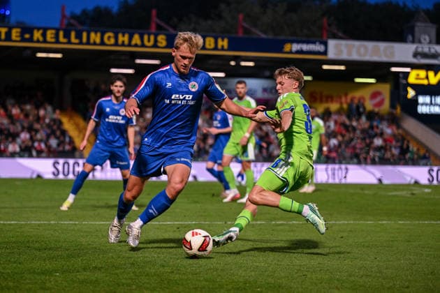 September 24, 2026, Soccer, 2026–2027 Season, Friendly Match, Rot-Weiß Oberhausen vs. FC Schalke 04, Luca Vozar, FC Schalke 04 xRHR PHOTO YYx Copyright: KROEGER RHR-FOTOx RHR-FOTO YY