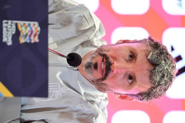 Belgium s head coach Mark van Bommel pictured during a press conference, PK, Pressekonferenz of the Red Devils, the Belgian national soccer team, in Rome, Italy on Thursday 24 September 2026. The team is preparing for the opening game of the UEFA Nations League against Italy on Friday. DIRKxWAEM  x187701949x