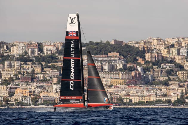 America s Cup preliminary regatta NAPLES, ITALY - SEPTEMBER 24: Sailing boats during the preliminary regatta for the 2027 Louis Vuitton 38th America s Cup in Naples, Italy on September 24, 2026. Alessio Paduano Anadolu Naples Italy. Editorial use only. Please get in touch for any other usage.  Copyright: x2026xAnadoluxAlessioxPaduanox