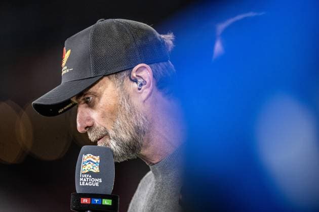 AMSTERDAM - Germany manager Jürgen Klopp during the UEFA Nations League match between the Netherlands and Germany at the Johan Cruijff ArenA on September 24, 2026, in Amsterdam, the Netherlands. ANP KOEN VAN WEEL UEFA Nations League 2025 26 xVIxANPxSportx xxANPxIVx 569956957 originalFilename: 569956957.jpg
