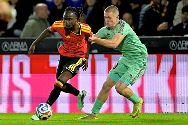 Belgium v Belarus - UEFA Under 21 2027 Championship WESTERLO, BELGIUM - SEPTEMBER 24 : Nonge Boende Joseph midfielder of Belgium U21, U 21 during UEFA Under 21 2027 Championship tournament league phase matchday 7 group I match between Belgium and Belarus on September 24, 2026 in Westerlo, Belgium, 24 09 2026 Westerlo Belgium  Copyright: xSesx