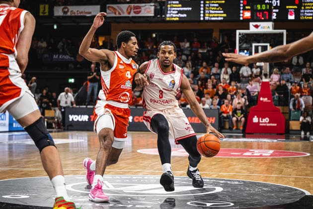 1st Basketball Bundesliga, easyCredit BBL, 2026–2027 Season, Men s Division, Regular Season, Matchday 2, September 24, 2026, RASTA Vechta, Bamberg Baskets, Jordan Wright, 3, BMA365, Bamberg Baskets in action, Vechta, RASTA Dome, Lower Saxony, Germany