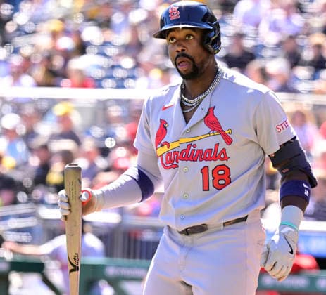 St. Louis Cardinals right fielder Jordan Walker (18) reacts after striking out in the first innings at PNC Park on Thursday, Sept. 24, 2026 in Pittsburgh.  PIT2026092413 ArchiexCarpenter