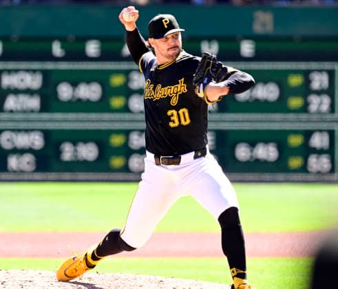 Pittsburgh Pirates pitcher Paul Skenes (30) throws in the third inning against the St. Louis Cardinals at PNC Park on Thursday, Sept. 24, 2026 in Pittsburgh.  PIT2026092414 ArchiexCarpenter