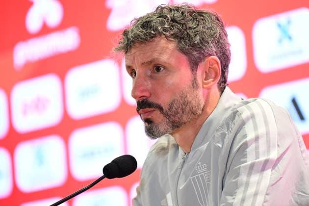 Belgium s head coach Mark van Bommel pictured during a press conference, PK, Pressekonferenz of the Red Devils, the Belgian national soccer team, in Rome, Italy on Thursday 24 September 2026. The team is preparing for the opening game of the UEFA Nations League against Italy on Friday. DIRKxWAEM  x0867755912stx