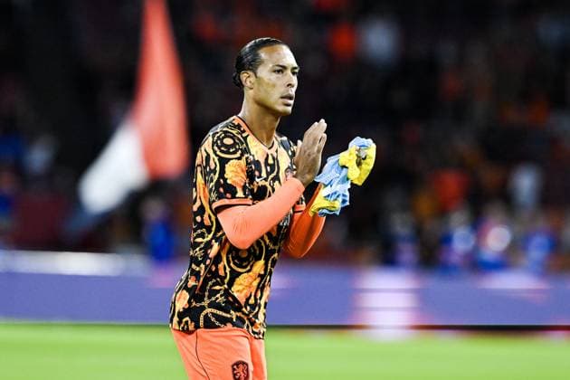 AMSTERDAM - Virgil van Dijk of the Netherlands during the warm-up at the UEFA Nations League match between the Netherlands and Germany at the Johan Cruijff ArenA on September 24, 2026, in Amsterdam, the Netherlands. ANP OLAF KRAAK UEFA Nations League 2025 26 xVIxANPxSportx xxANPxIVx 569959156 originalFilename: 569959156.jpg