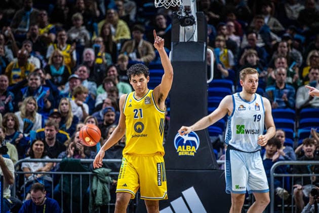 Basketball Berlin, September 24, 2026; 2026–2027 Season; EasyCredit BBL 1 Bundesliga Men s Division; Alba Berlin vs. Skyliners Frankfurt; Brandon Angel, Alba Berlin, No. 21