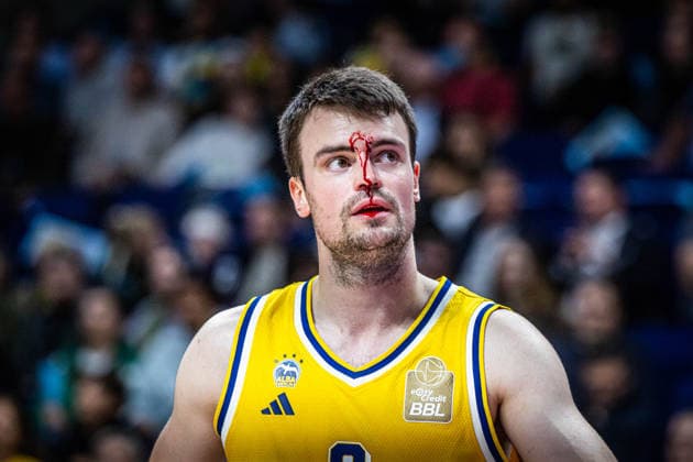 Basketball Berlin, September 24, 2026; 2026–2027 Season; EasyCredit BBL 1 Bundesliga Men, Alba Berlin vs. Skyliners Frankfurt; Jonas Mattisseck, Alba Berlin, No. 09