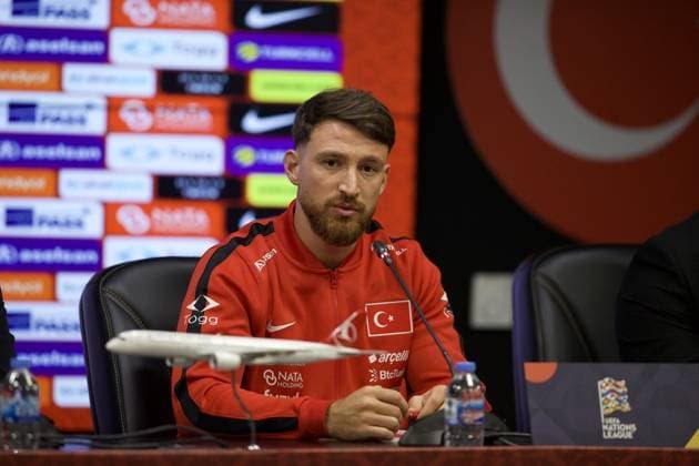 Ahead of Turkiye v France - UEFA Nations League KOCAELI, TURKIYE - SEPTEMBER 24: Turkish national football player Salih Ozcan attends a press conference, PK, Pressekonferenz ahead of the upcoming UEFA Nations League League A Group 1 match between France and Turkiye at Kocaeli Stadium in Kocaeli, Turkiye, on September 24, 2026. Tahir Turan Eroglu Anadolu Kocaeli Turkey. Editorial use only. Please get in touch for any other usage.  Copyright: x2026xAnadoluxTahirxTuranxEroglux