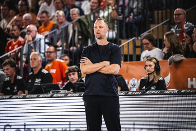 1st Basketball Bundesliga, easyCredit BBL, 2026–2027 Season, Men s Division, Regular Season, Matchday 2, September 24, 2026, RASTA Vechta, Bamberg Baskets, Christian Held, Head Coach of RASTA Vechta, during the game at the RASTA Dome in Vechta, Lower Saxony, Germany
