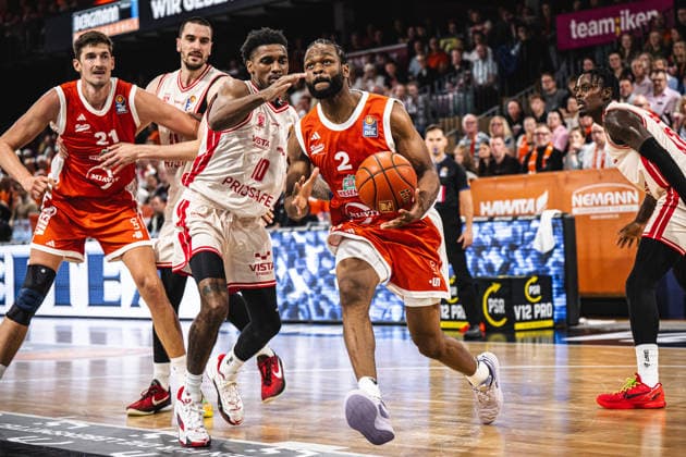 1st Basketball Bundesliga, easyCredit BBL, 2026–2027 Season, Men s Division, Regular Season, Matchday 2, September 24, 2026, RASTA Vechta vs. Bamberg Baskets, Llyod Pandy 2, RASTA Vechta in action, Vechta RASTA Dome, Lower Saxony, Germany