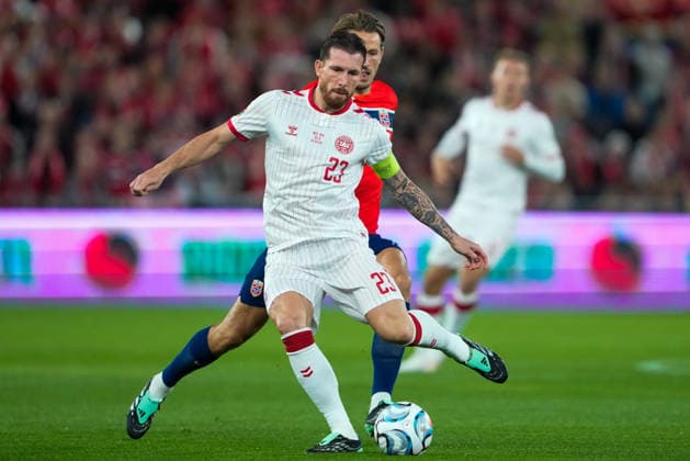 Soccer, Nations League Men Norway Denmark Oslo 20260924 Denmark s Pierre-Emile Hojbjerg during the Nations League soccer match between Norway and Denmark at Ullevaal Stadium. Photo: Fredrik Varfjell, NTB, Oslo, Norway. EDITORIAL USE ONLY. RESTRICTED USE FOR BETTING COMPANIES  Copyright: xFredrikxVarfjellx xNTBx