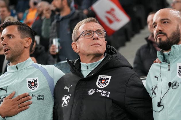 Soccer Austria UEFA Nations League 2026–2027 League B, Group B3, Matchday 1, September 24, 2026 Austria vs. Israel Raiffeisen Arena, Linz, Austria Ralf Rangnick, Austria, Head Coach Copyright: xLukasxBierederx