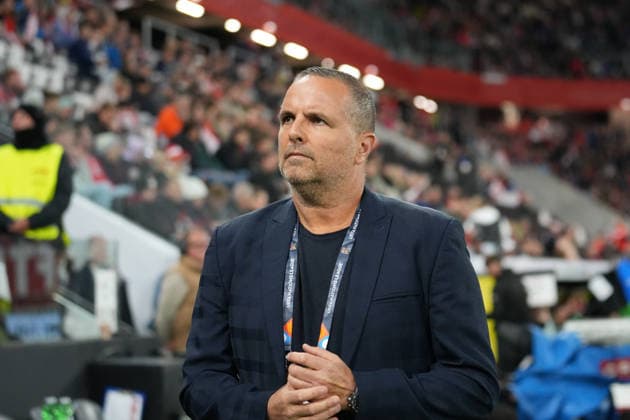 Soccer Austria UEFA Nations League 2026–2027 League B, Group B3, Matchday 1, September 24, 2026 Austria vs. Israel Raiffeisen Arena, Linz, Austria Ran Ben Simon, Israel, Head Coach Copyright: xLukasxBierederx
