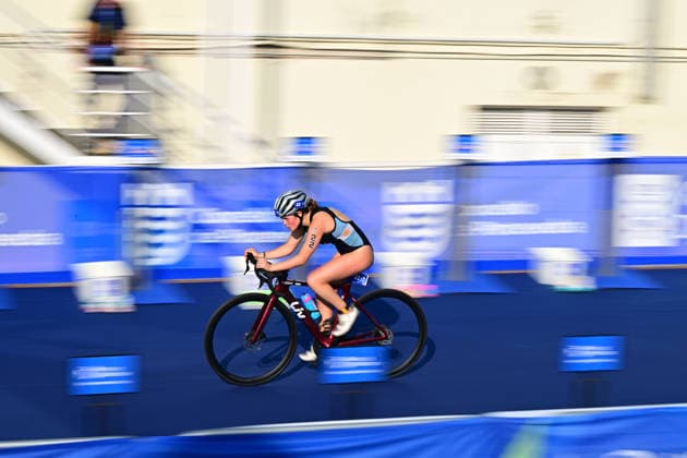 2026 World Triathlon Championship Finals Pontevedra Federica Carletto of Argentina is in action during the junior women race in 2026 World Triathlon Championship Finals Pontevedra at Pontevedra on September 24, 2026 in Pontevedra, Spain. Pontevedra Pontevedra Spain Copyright: xKaanxUcele PSxImagesxKaanxUcele PSxImagesx