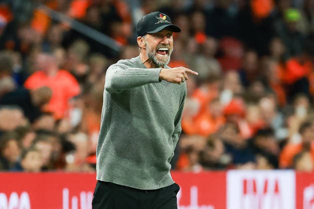 UEFA Nations League: Netherlands vs. Germany on September 24, 2026, at the Johan Cruyff Arena in Amsterdam; Coach Jürgen Juergen Jurgen Klopp of Germany reacts on the sideline MH