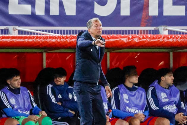 Konrad Fünfstück, Funfstuck Liechtenstein, Coach, Liechtenstein, UEFA, Nations League, Matchday 1, Liechtenstein vs. Lithuania, September 24, 2026, Vaduz Rheinpark Stadium, Liechtenstein Copyright: xGrantxHubbsx