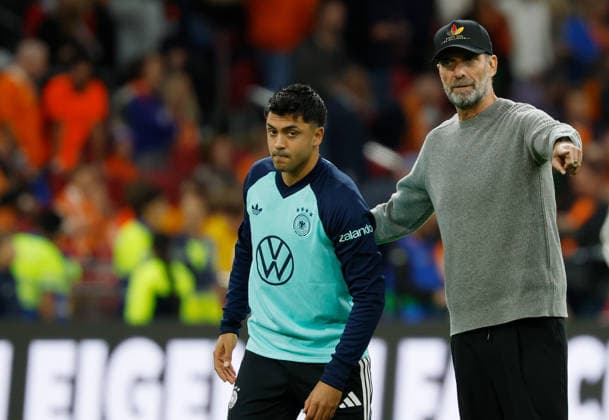September 24, 2026, xjrdrx, Soccer, UEFA Nations League, Netherlands vs. Germany, Nadiem Amiri, German National Soccer Team (DFB), Coach Jürgen Klopp, German National Soccer Team (DFB), Amsterdam