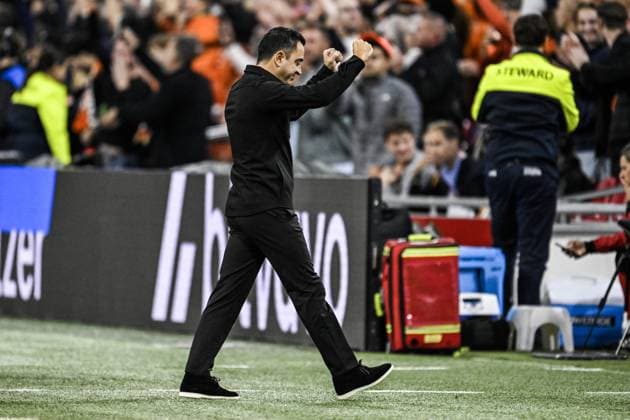 AMSTERDAM - Netherlands coach Xavi Hernandez responds during the UEFA Nations League match between the Netherlands and Germany at the Johan Cruijff ArenA on September 24, 2026 in Amsterdam, the Netherlands. ANP OLAF KRAAK UEFA Nations League 2025 26 xVIxANPxSportx xxANPxIVx 569964403 originalFilename: 569964403.jpg