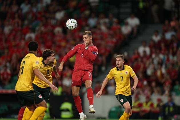 September 24, 2026, Lisbon, Lisboa, Portugal: LISBON, PORTUGAL - SEPTEMBER 24: Cristiano Ronaldo of Portugal takes a shot on goal during the UEFA Nations League A 2026 27 - Matchday 1 match between Portugal and Wales at Estadio Jose Alvalade on September 24, 2026 in Lisbon, Portugal. Lisbon Portugal - ZUMAe141 20260924_zsp_e141_021 Copyright: xLuisxEirasx