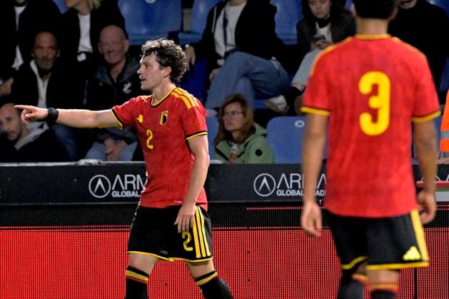Belgium v Belarus - UEFA Under 21 2027 Championship WESTERLO, BELGIUM - SEPTEMBER 24 : De Roeve Denzel defender of Belgium U21, U 21 during UEFA Under 21 2027 Championship tournament league phase matchday 7 group I match between Belgium and Belarus on September 24, 2026 in Westerlo, Belgium, 24 09 2026 Westerlo Belgium  Copyright: xSesx