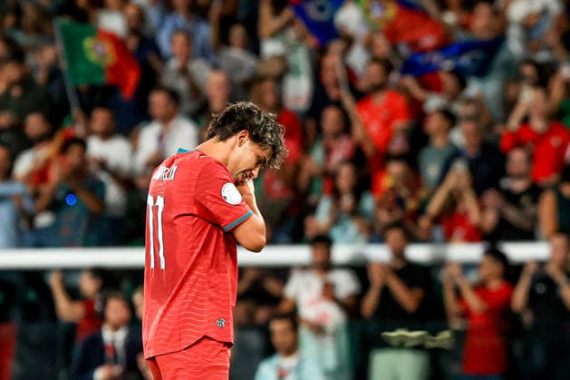 Joao Felix forward of Portugal celebrates after scoring the team s first goal during the UEFA Nations League 2026 27 group phase match between Portugal and Wales at Estadio Jose Alvalade on September 24, 2026 in Lisbon, Portugal. Portugal v Wales - UEFA Nations League 2026 27 Group A4 MD1 (Valter Gouveia SPP) Copyright: xValterxGouveia SPPx spp-en-VaGo-VG_L2842