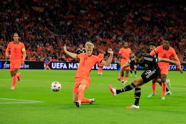 Amsterdam, Netherlands, 24th September 2026. during the Netherlands vs Germany UEFA Nations League match at the Johan Cruyff Arena, Amsterdam. Picture credit should read: Cody Froggatt Sportimage EDITORIAL USE ONLY. No use with unauthorised audio, video, data, fixture lists, club league logos or live services. Online in-match use limited to 120 images, no video emulation. No use in betting, games or single club league player publications. SPI_053_CF_NETHERLANDS_V_GERMANY SPI-5017-0053