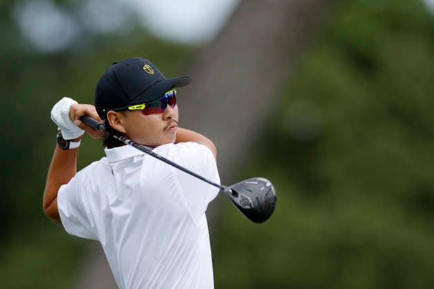 MEDINAH, IL - SEPTEMBER 24: Min Woo Lee of Australia and the International Team hits a drive at the second hole during Thursday s Four-ball matches on day one of the Presidents Cup 2026 on September 24, 2026 at Medinah Country Club in Medinah, Illinois. (Photo by Joe Robbins Icon Sportswire) GOLF: SEP 24 Presidents Cup EDITORIAL USE ONLY Icon573260924015