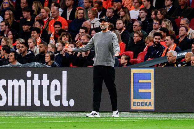 AMSTERDAM - Germany s head coach Jurgen Klopp gestures during the UEFA Nations League match between the Netherlands and Germany at the Johan Cruijff ArenA on September 24, 2026, in Amsterdam, the Netherlands. MARCEL TER BALS ANP UEFA Nations League 2026 27 xVIxANPxSportx xMarcelxterxBalsxIVx 569966151 originalFilename: 569966151.jpg