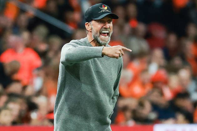 UEFA Nations League Match 26: Netherlands vs. Germany on September 24, 2026, at the Johan Cruyff Arena in Amsterdam; Coach Jürgen Juergen Jurgen Klopp of Germany reacts on the sideline MH