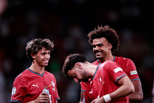 September 24, 2026, Lisboa, Lisboa, Portugal: Renato Veiga of Portugal national team, Nationalteam and Joao Felix of Portugal National Team during the UEFA Nations League 2026Ã¢â‚¬27 League Phase Matchday 1 match between Portugal and Wales at Estadio Jose Alvalade in Lisbon, Portugal Lisboa Portugal - ZUMAg283 20260924_zsp_g283_032 Copyright: xJoaoxGregoriox