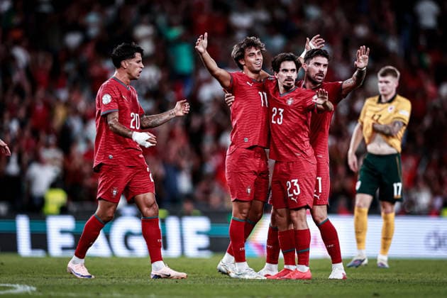 September 24, 2026, Lisboa, Lisboa, Portugal: Joao Felix of Portugal national team, Nationalteam celebrates scoring his sides first goal of the match during the UEFA Nations League 2026Ã¢â‚¬27 League Phase Matchday 1 match between Portugal and Wales at Estadio Jose Alvalade in Lisbon, Portugal Lisboa Portugal - ZUMAg283 20260924_zsp_g283_048 Copyright: xJoaoxGregoriox