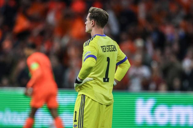 Sports, Soccer, UEFA Nations League 2026–2027 Season, Group A2, Matchday 1: Netherlands vs. Germany, September 24, 2026, Johan Cruijff ArenA; Marc-André ter Stegen (Germany), 1, Amsterdam, Johan Cruijff ArenA, Netherlands