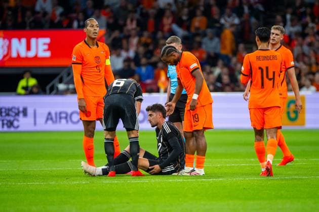 Soccer, Men s, 2026–27 Season, UEFA Nations League League A, Group 2, Matchday 1 in Amsterdam, Netherlands vs. Germany, Kai Havertz: Germany Down, September 24, 2026, Copyright: xMatthiasxKochx