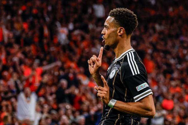 AMSTERDAM - Felix Nmecha of Germany celebrates his team s first goal during the UEFA Nations League match between the Netherlands and Germany at the Johan Cruijff ArenA on September 24, 2026, in Amsterdam, the Netherlands. MARCEL TER BALS ANP UEFA Nations League 2026 27 xVIxANPxSportx xMarcelxterxBalsxIVx 569967638 originalFilename: 569967638.jpg