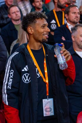 Soccer, Men s, 2026–27 Season, UEFA Nations League League A, Group 2, Matchday 1 in Amsterdam, Netherlands vs. Germany, Bambase Conte in the stands for Germany, September 24, 2026, Copyright: xMatthiasxKochx