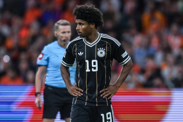 Sports, Soccer, UEFA Nations League 2026–2027 Season, Group A2, Matchday 1: Netherlands vs. Germany, September 24, 2026, Johan Cruijff ArenA, Karim Adeyemi (Germany), 19, Amsterdam, Johan Cruijff ArenA, Netherlands