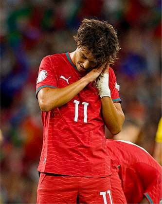 RECORD DATE NOT STATED Football - UEFA Nations League - Group A4 - Portugal v Wales - MD-1 LISBON, PORTUGAL - Thursday, September 24, 2026: Portugal s Joao FÃ lix celebrates after scoring the first goal during the UEFA Nations League Group A4 match between Portugal and Wales at the Estadio JosÃ Alvalade. (Photo by Amanda McMaster Propaganda) LISBON Estadio JosÃ Alvalade LISBON PORTUGAL  Copyright: xAmandaxMcMasterx 2026-09-24-Portugal_v_Wales_MD-1-079