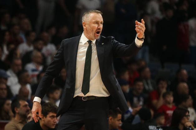 Crvena Zvezda Belgrade v Zalgiris Kaunas - EuroLeague BELGRADE, SERBIA - SEPTEMBER 24: Head Coach of Zalgiris Kaunas Tomas Masiulis is seen during EuroLeague Basketball Regular Season Round 1 game between Crvena Zvezda Meridianbet Belgrade v Zalgiris Kaunas at Belgrade Arena on September 24, 2026 in Belgrade, Serbia. Filip Stevanovic Anadolu Belgrade Serbia. Editorial use only. Please get in touch for any other usage.  Copyright: x2026xAnadoluxFilipxStevanovicx