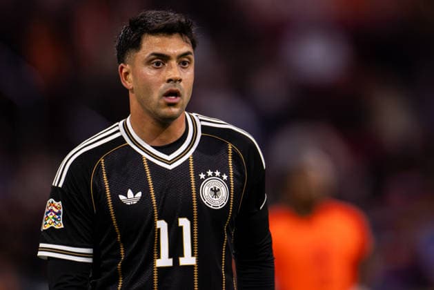 AMSTERDAM, NETHERLANDS - SEPTEMBER 24: Nadiem Amiri of Germany looks on during the UEFA Nations League 2026 27 group phase match between Netherlands and Germany at Johan Cruijff ArenA on September 24, 2026 in Amsterdam, Netherlands.  Copyright: xRenexNijhuis MBxMediax