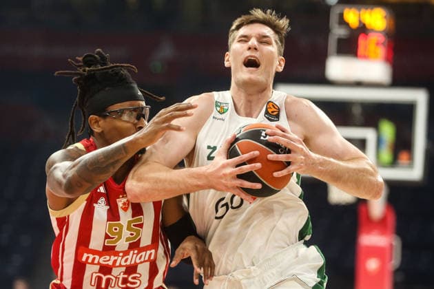 Crvena Zvezda Belgrade v Zalgiris Kaunas - EuroLeague BELGRADE, SERBIA - SEPTEMBER 24: Players in action during EuroLeague Basketball Regular Season Round 1 game between Crvena Zvezda Meridianbet Belgrade v Zalgiris Kaunas at Belgrade Arena on September 24, 2026 in Belgrade, Serbia. Filip Stevanovic Anadolu Belgrade Serbia. Editorial use only. Please get in touch for any other usage.  Copyright: x2026xAnadoluxFilipxStevanovicx
