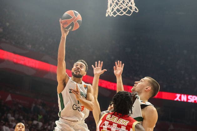 Crvena Zvezda Belgrade v Zalgiris Kaunas - EuroLeague BELGRADE, SERBIA - SEPTEMBER 24: Players in action during EuroLeague Basketball Regular Season Round 1 game between Crvena Zvezda Meridianbet Belgrade v Zalgiris Kaunas at Belgrade Arena on September 24, 2026 in Belgrade, Serbia. Filip Stevanovic Anadolu Belgrade Serbia. Editorial use only. Please get in touch for any other usage.  Copyright: x2026xAnadoluxFilipxStevanovicx