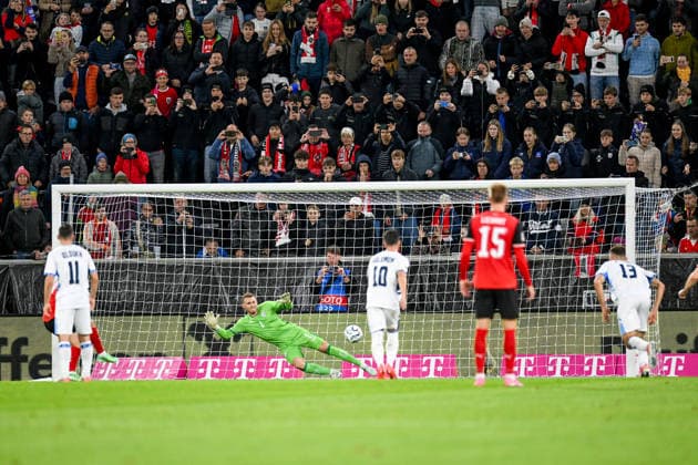 September 24, 2026, Oberoesterreich Arena Linz, AUT, UEFA Nations League 2026–27 Group B: Austria vs. Israel; pictured: Daniel Peretz (ISR). UEFA Nations League 2026–27 Group B match between Austria and Israel in Linz, Austria, on September 24, 2026. Linz, Upper Austria, Austria