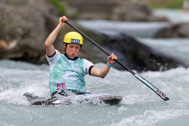 ICF Canoe Slalom European Championships Eva Alina Hocevar during ICF Canoe Slalom European Championships in Ivrea, Italy, on September 24, 2026 Ivrea Italy  Copyright: xFotoxOlimpikx originalFilename:jastrzebowski-icfcanoe260924_npHW0.jpg