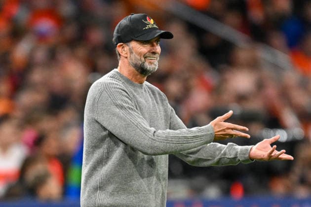 Coach Jürgen Juergen Jurgen Klopp Germany Gestures Gesture gesticulates September 24, 2026 ¢ Soccer ¢ Nations League ¢ Netherlands vs. Germany, Johan Cruyff Arena, Amsterdam, North Holland Germany Copyright: xpepphotox xHorstxMauelshagenx pep00321, pep_20260924_hm