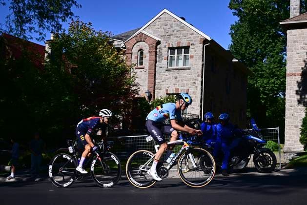 UCI 2026 Road World Championship, WM, Weltmeisterschaft Montreal 24 09 2026 MONTREAL, CANADA - SEPTEMBER 24 : Willems Sander (BEL), Martinez Luca (ESP) during the Men Junior cycling road race of the 2026 UCI Road World Championships 93th edition an UCI World Championships cycling race of 134 km with start in Montreal and finish in Montreal on September 24, 2026 in Montreal, Canada, 24 09 2026 Montreal Canada  Copyright: xPeterxDexVoechtx