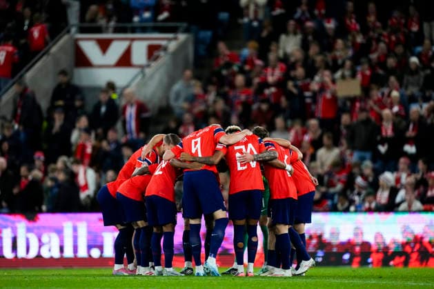 Soccer, Nations League: Norway vs. Denmark, Oslo, September 24, 2026. Norway during the Nations League soccer match between Norway and Denmark at Ullevaal Stadium. Photo by Cornelius Poppe, NTB, Oslo, Norway. EDITORIAL USE ONLY. RESTRICTED USE FOR BETTING COMPANIES.  Copyright: xCorneliusxPoppex xNTBx