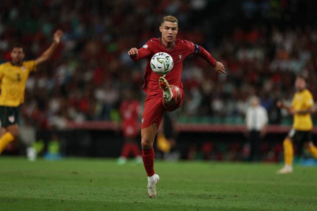 September 24, 2026, Lisbon, Lisboa, Portugal: LISBON, PORTUGAL - SEPTEMBER 24: Cristiano Ronaldo of Portugal controls the ball during the UEFA Nations League A 2026 27 - Matchday 1 match between Portugal and Wales at Estadio Jose Alvalade on September 24, 2026 in Lisbon, Portugal. Lisbon Portugal - ZUMAe141 20260924_zsp_e141_052 Copyright: xLuisxEirasx