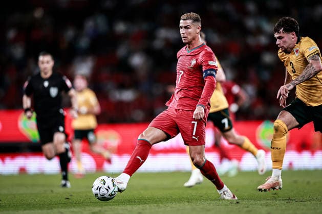 September 24, 2026, Lisboa, Lisboa, Portugal: Cristiano Ronaldo of Portugal national team, Nationalteam passes the ball in during the UEFA Nations League 2026Ã¢â‚¬27 League Phase Matchday 1 match between Portugal and Wales at Estadio Jose Alvalade in Lisbon, Portugal Lisboa Portugal - ZUMAg283 20260924_zsp_g283_060 Copyright: xJoaoxGregoriox