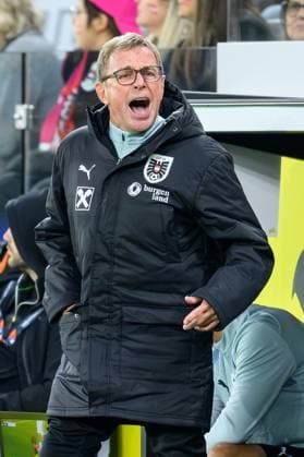 SOCCER - NL, AUT vs ISR LINZ,AUSTRIA,24.SEP.26 - SOCCER - UEFA Nations League, group stage, OEFB international match, Länderspiel, Nationalmannschaft Austria vs Israel. Image shows head coach Ralf Rangnick (AUT).  GEPAxpictures xDanielaxMoser